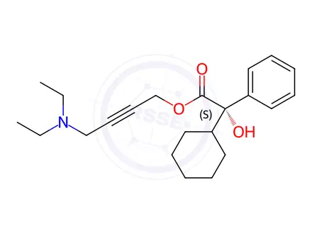 Chemical structure of (S)-Oxybutynin Hydrochloride