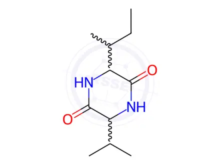 Chemical structure of Cyclo(Ile-Val)