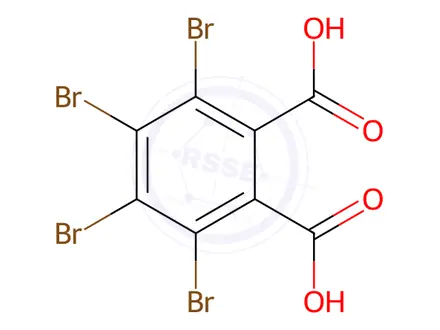 Chemical structure of Tetrabromophthalic acid