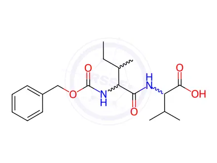 Chemical structure of Z-ILE-VAL-OH