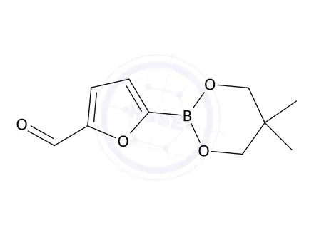 Chemical structure of 5-Formylfuran-2-boronic acid, neopentyl glycol ester