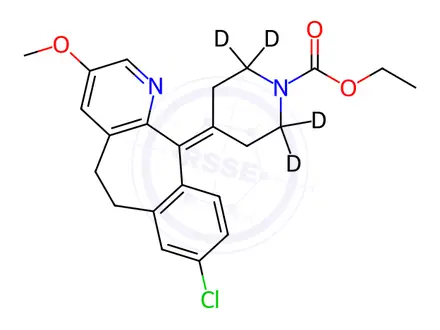 Chemical structure of 3-Methoxy Loratadine-d4