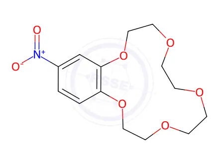 Chemical structure of 4-Nitrobenzo-15-crown-5