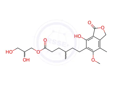 Chemical structure of Dihydroxypropyl Mycophenolate