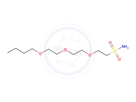 Chemical structure of 2-[2-(2-butoxyethoxy)ethoxy]ethane-1-sulfonamide