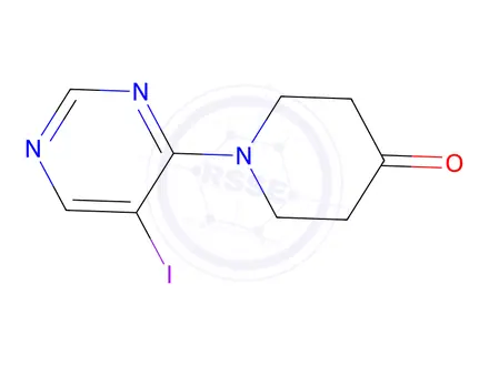Chemical structure of 1-(5-Iodopyrimidin-4-yl)piperidin-4-one