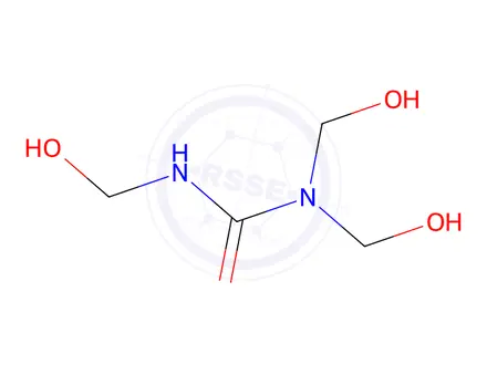 Chemical structure of tris(hydroxymethyl)urea
