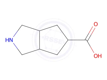 Chemical structure of Hexahydrocyclopenta[c]pyrrole-5-carboxylic acid