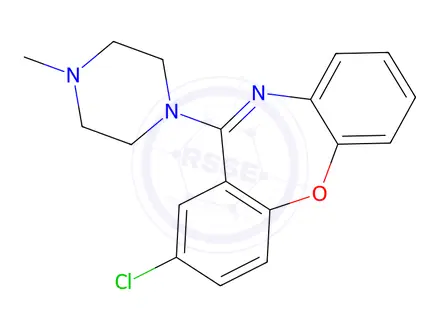 Chemical structure of loxapine