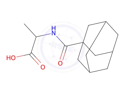 Chemical structure of 2-[(adamantan-1-yl)formamido]propanoic acid
