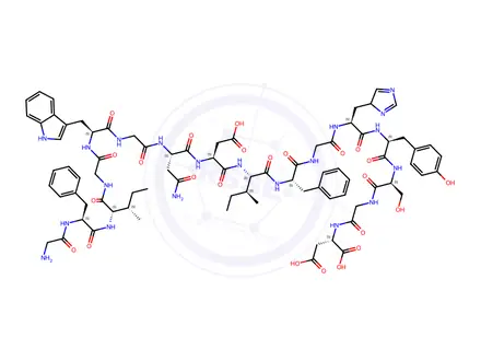 Chemical structure of des-phenylalanine-anantin