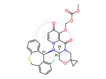 Chemical structure of Suraxavir Marboxil Impurity 23