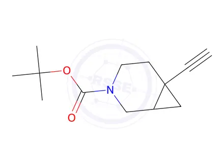 Chemical structure of Tert-butyl 6-ethynyl-3-azabicyclo[4.1.0]Heptane-3-carboxylate