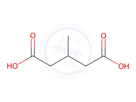 Chemical structure of 3-Methylglutaric acid