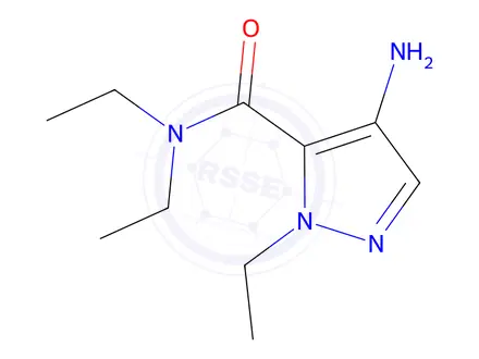 Chemical structure of 4-Amino-N,N,1-triethyl-1H-pyrazole-5-carboxamide