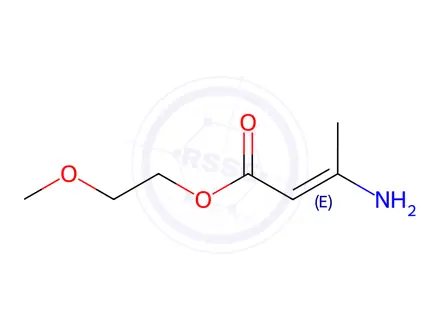 Chemical structure of 2-Methoxyethyl β-aminocrotonate