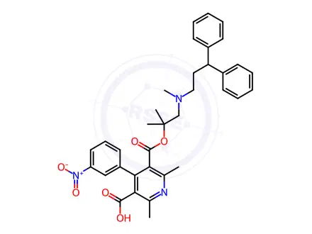 Chemical structure of Lercanidipine EP Impurity B