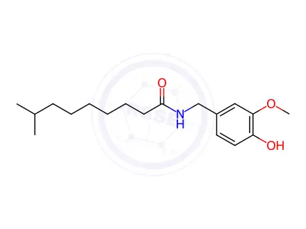Chemical structure of Dihydrocapsaicin