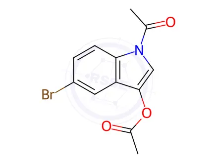 Chemical structure of 5-BROMOINDOXYL DIACETATE