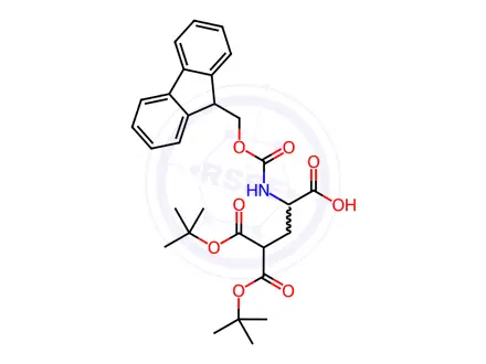 Chemical structure of N-Fmoc-D,L-γ-carboxyglutamic Acid γ,γ-Di-t-butyl Ester