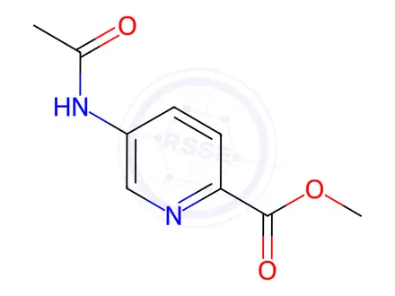 Chemical structure of METHYL 5-ACETAMIDOPYRIDINE-2-CARBOXYLATE