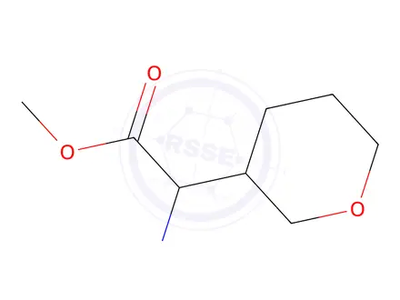 Chemical structure of Methyl 2-(methylamino)-2-(tetrahydro-2H-pyran-3-yl)acetate