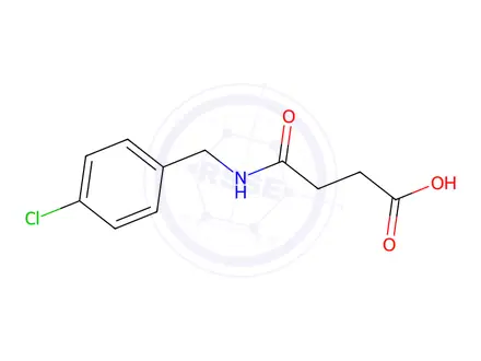 Chemical structure of 4-[(4-Chlorobenzyl)amino]-4-oxobutanoic acid