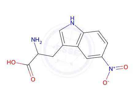 Chemical structure of 2-Amino-3-(5-nitro-1h-indol-3-yl)propanoic acid