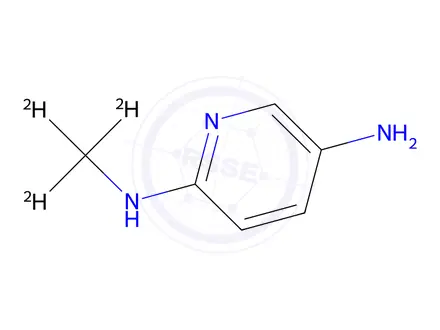 Chemical structure of N2-(methyl-d3)pyridine-2,5-diamine