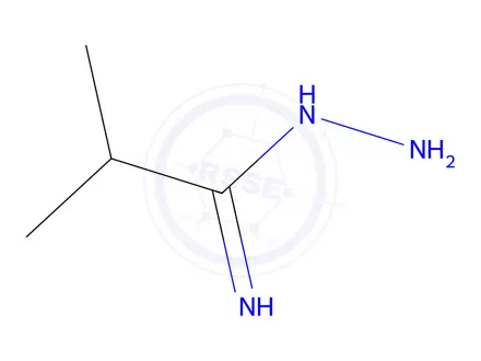 Chemical structure of 2-Methylpropanimidohydrazide