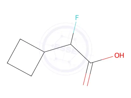 Chemical structure of 2-cyclobutyl-2-fluoroacetic acid