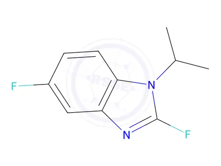Chemical structure of 2,5-difluoro-1-(propan-2-yl)-1H-1,3-benzodiazole