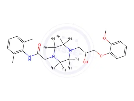Chemical structure of Ranolazine-D8