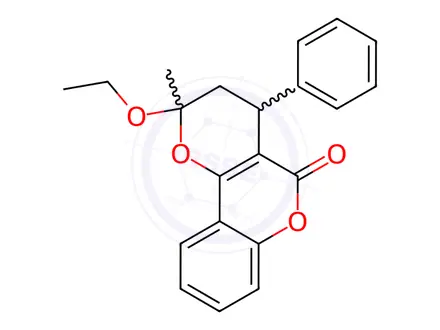 Chemical structure of Warfarin Sodium Impurity 59