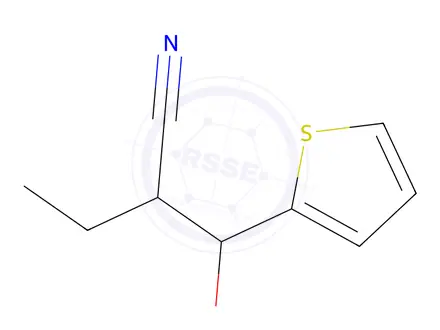 Chemical structure of 2-[hydroxy(thiophen-2-yl)methyl]butanenitrile