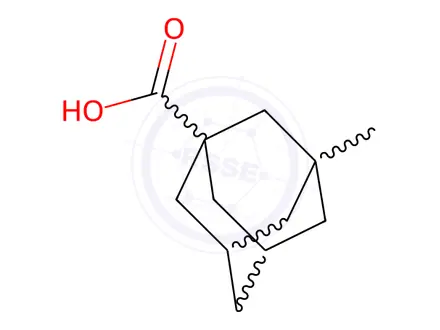 Chemical structure of 3-methyladamantane-1-carboxylic acid