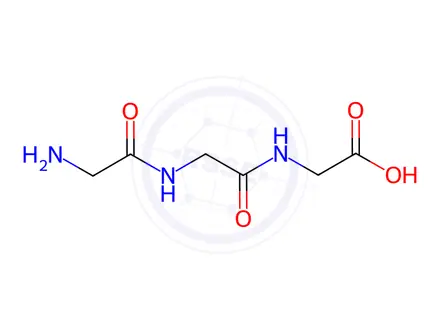 Chemical structure of Glycylglycylglycine
