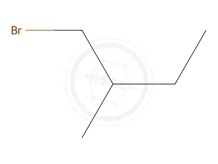 Chemical structure of 1-Bromo-2-methylbutane (stabilized with potassium carbonate)