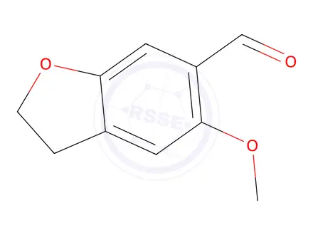 Chemical structure of 5-Methoxy-2,3-dihydrobenzofuran-6-carbaldehyde