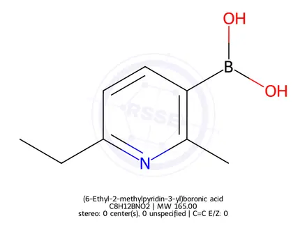 Chemical structure of (6-Ethyl-2-methylpyridin-3-yl)boronic acid