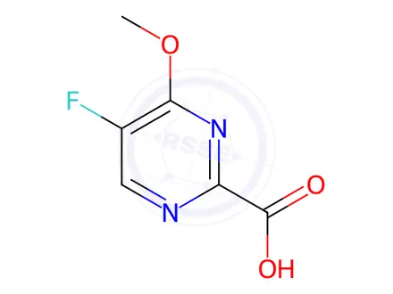 Chemical structure of 5-fluoro-4-methoxypyrimidine-2-carboxylic acid