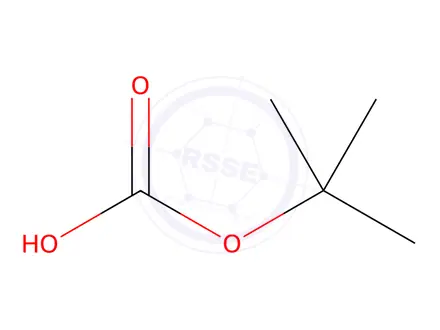 Chemical structure of tert-butyl hydrogen carbonate