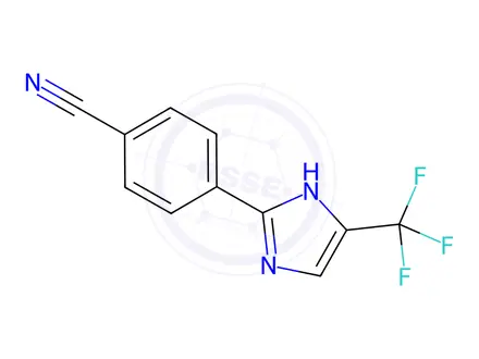 Chemical structure of Benzonitrile, 4-[5-(trifluoroMethyl)-1H-iMidazol-2-yl]-