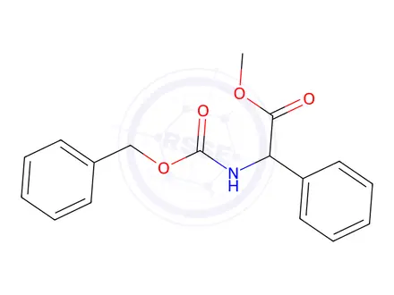 Chemical structure of Methyl 2-(((benzyloxy)carbonyl)amino)-2-phenylacetate
