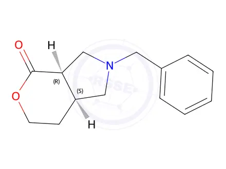 Chemical structure of cis-Hexahydro-2-(phenylmethyl)-pyrano[3,4-c]pyrrol-4(1H)-one