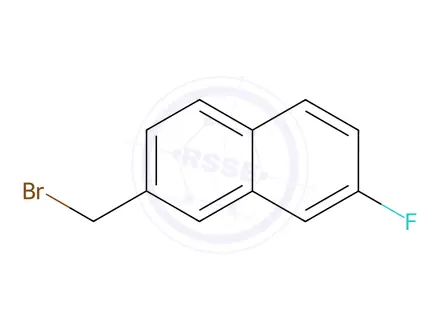 Chemical structure of Naphthalene, 2-(bromomethyl)-7-fluoro-