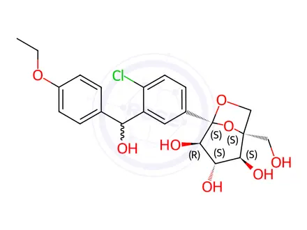 Chemical structure of Ertugliflozin Impurity 7