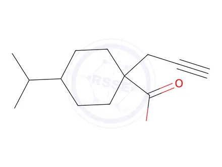 Chemical structure of 4-Isopropyl-1-(prop-2-yn-1-yl)cyclohexane-1-carboxylic acid