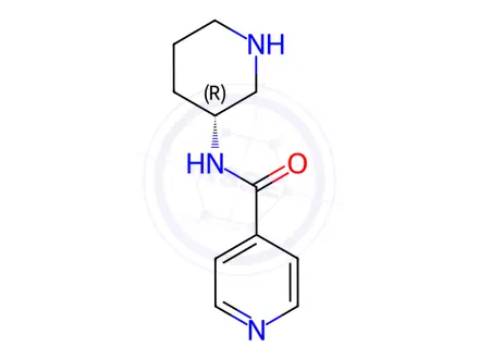 Chemical structure of (R)-N-(Piperidin-3-yl)pyridine-4-carboxamide dihydrochloride