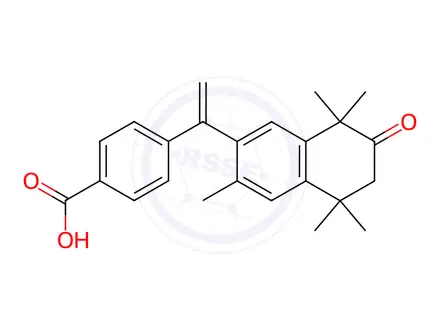 Chemical structure of 7-Oxo Bexarotene